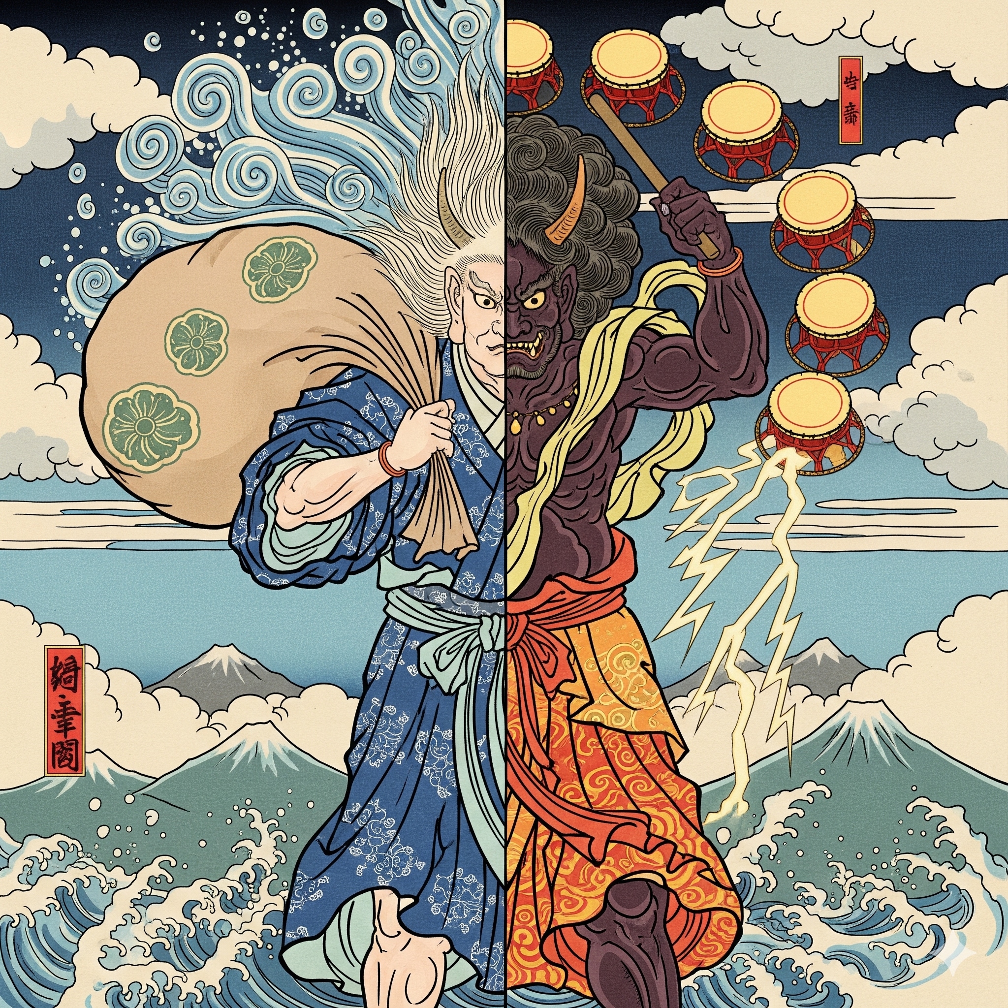 風神雷神 | の人気AIイラスト・グラビア