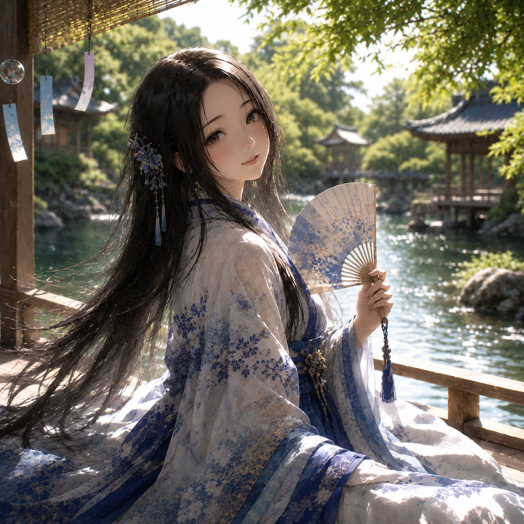 平安貴族女子（避暑）