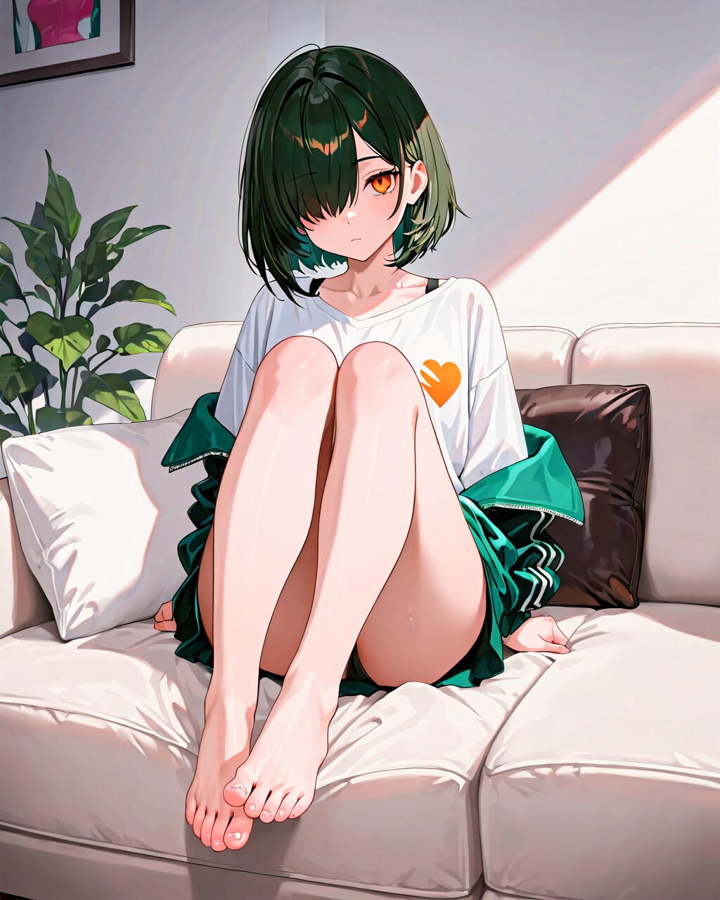 うちの子「目隠れボブ子」気軽にコメントください