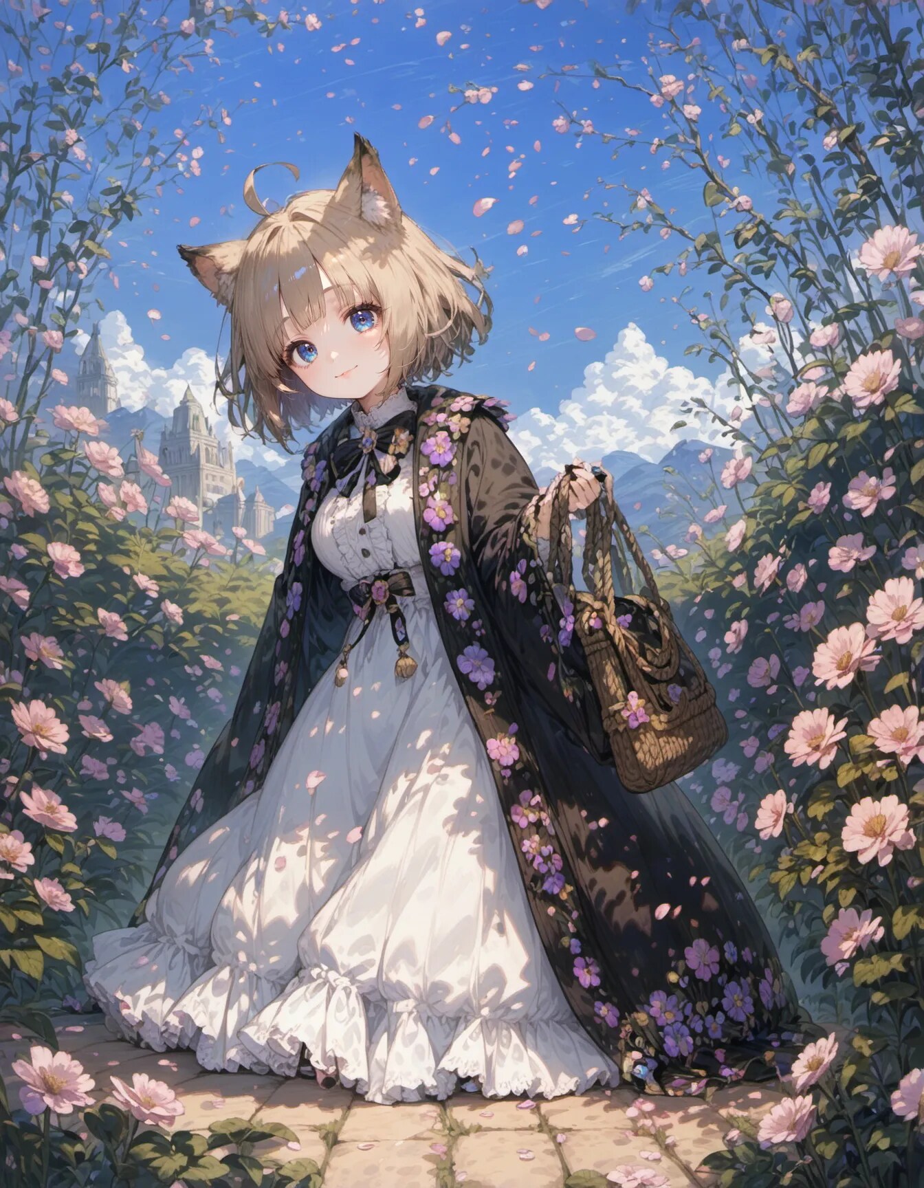 A Quiet Path Through Blossomlight | の人気AIイラスト・グラビア