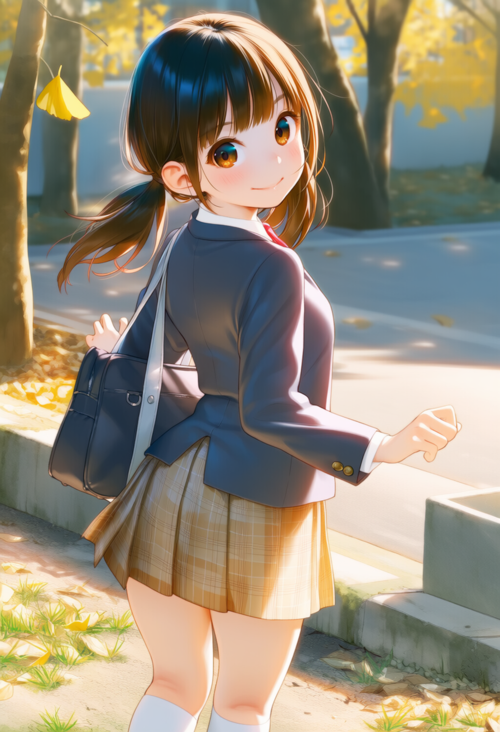 通学路の陽だまり