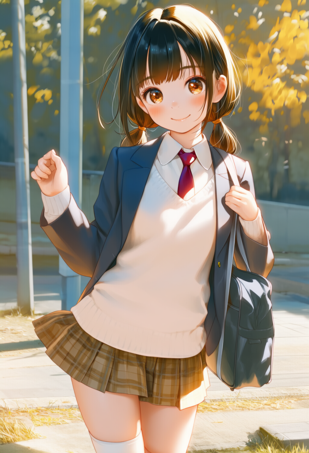 通学路の陽だまり