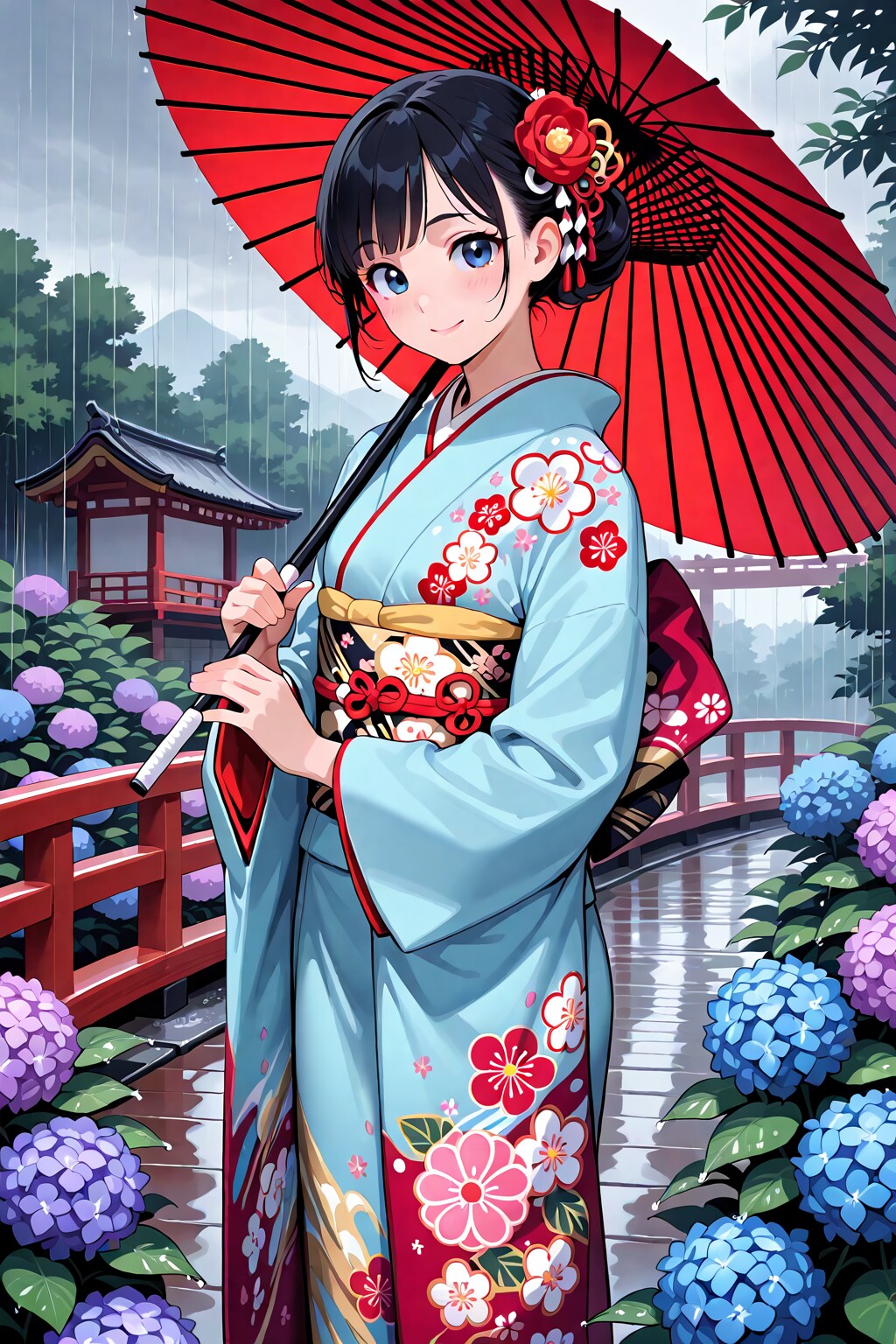 紫陽花 | の人気AIイラスト・グラビア