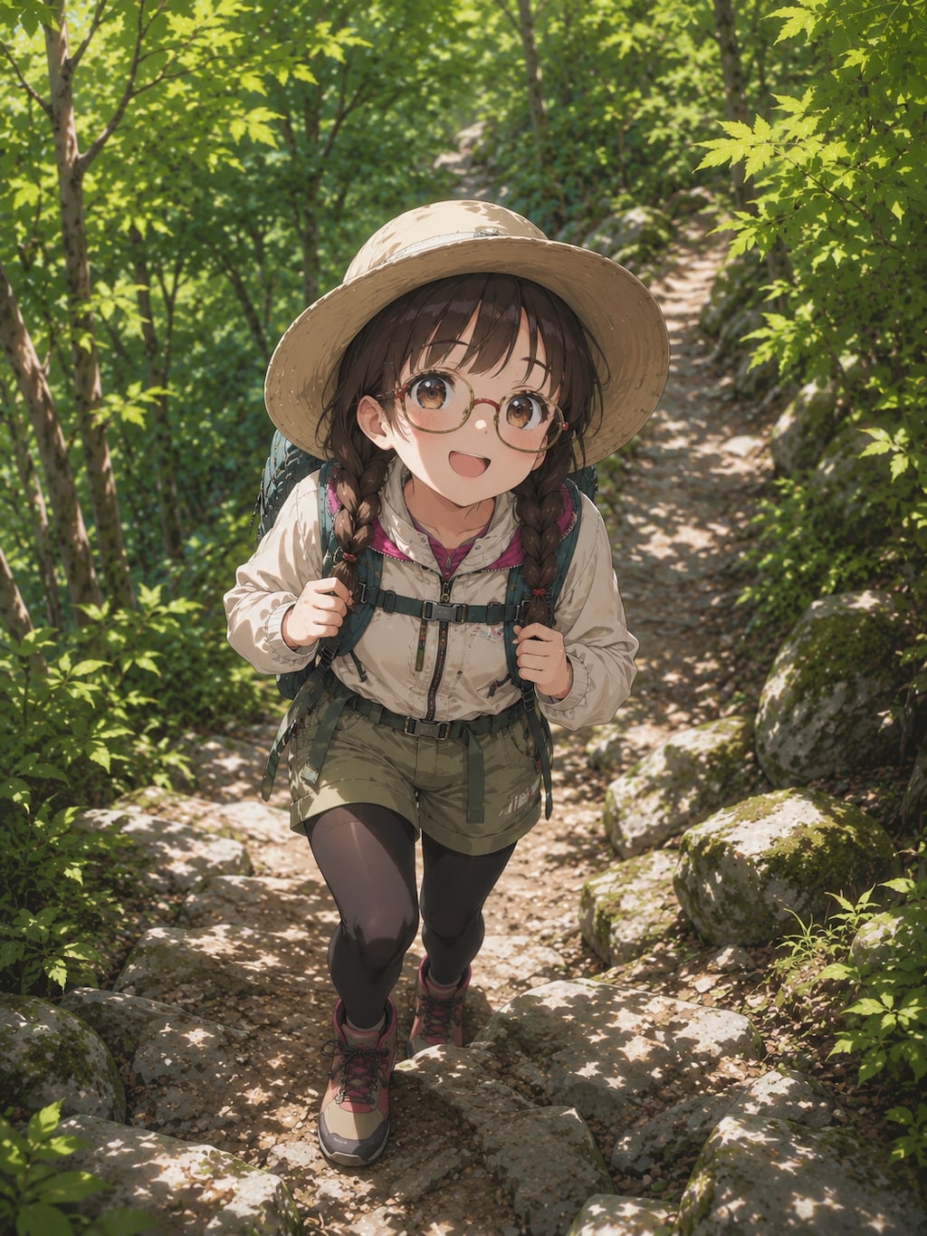 青葉のイロハモミジ ～春山登山と委員長ちゃん～