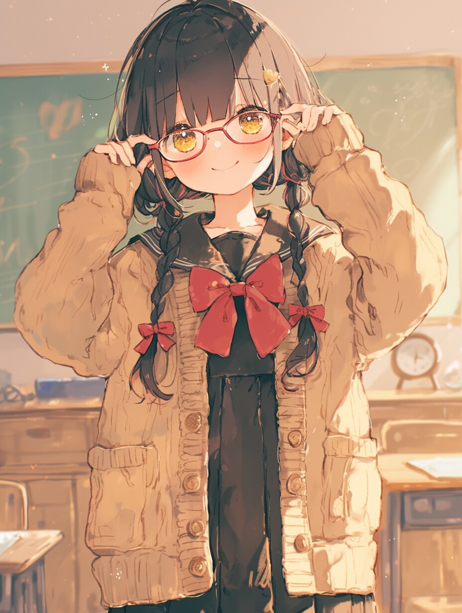 眼鏡娘。