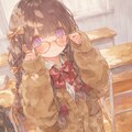 眼鏡娘。 2枚目