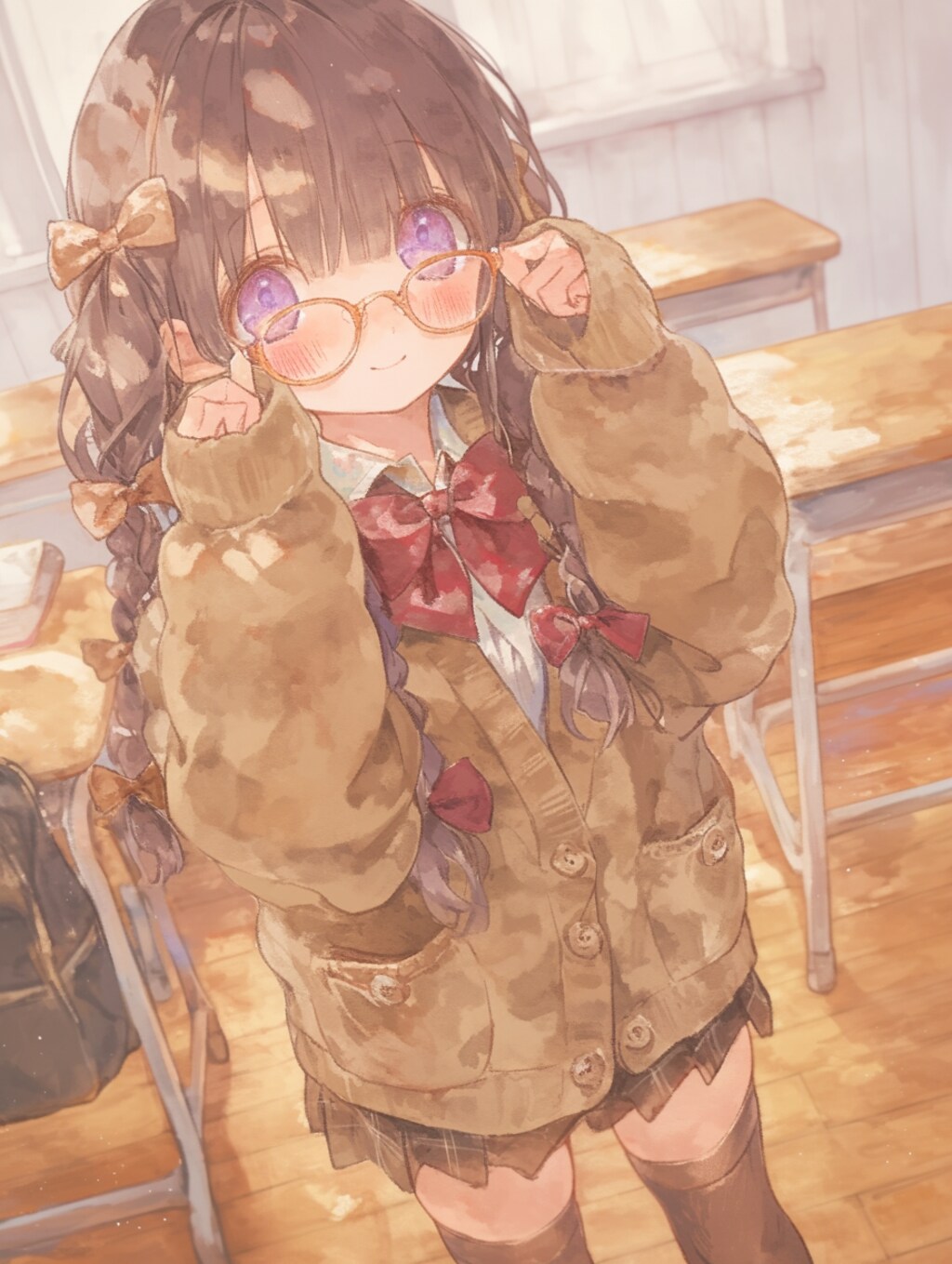 眼鏡娘。
