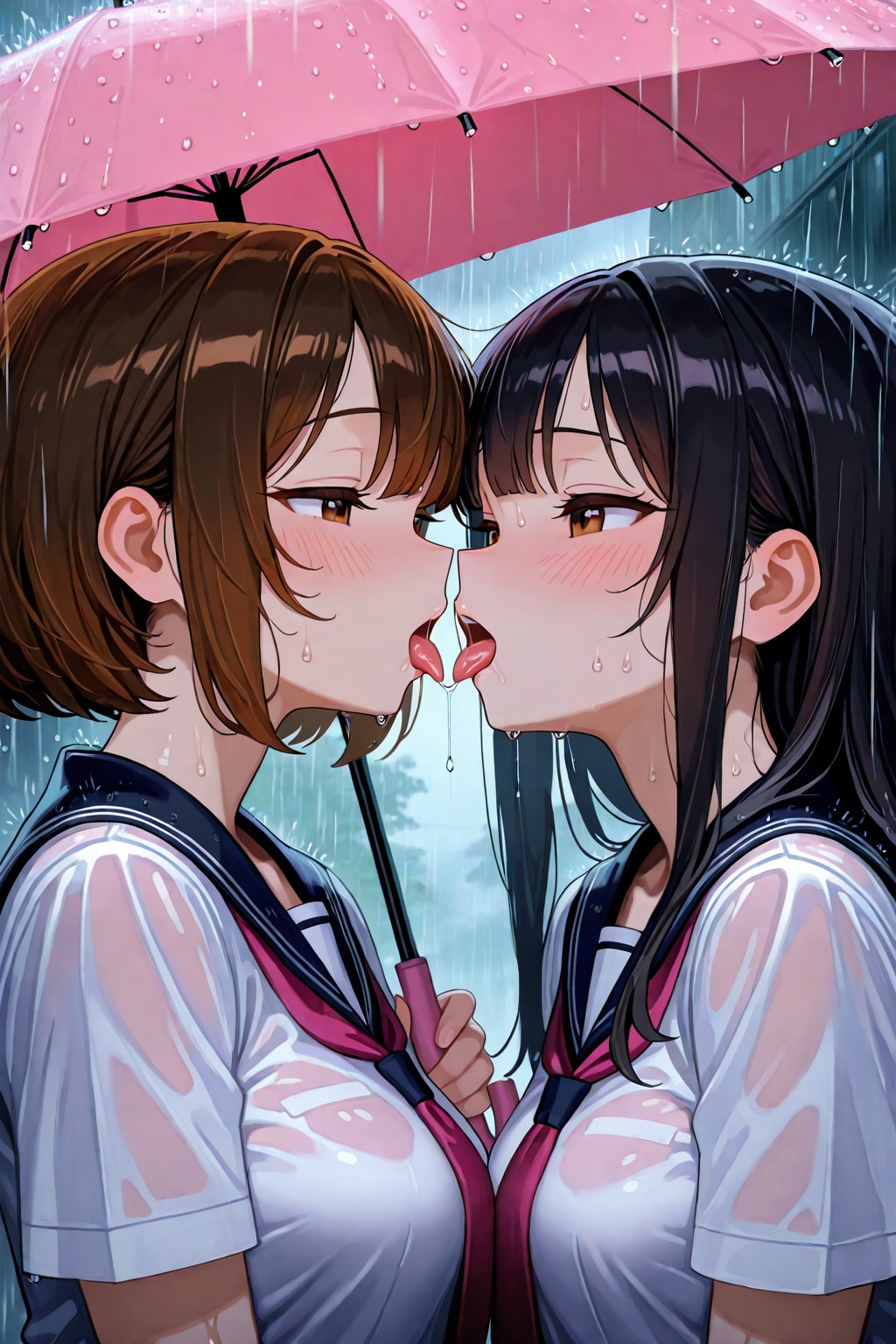 傘の下