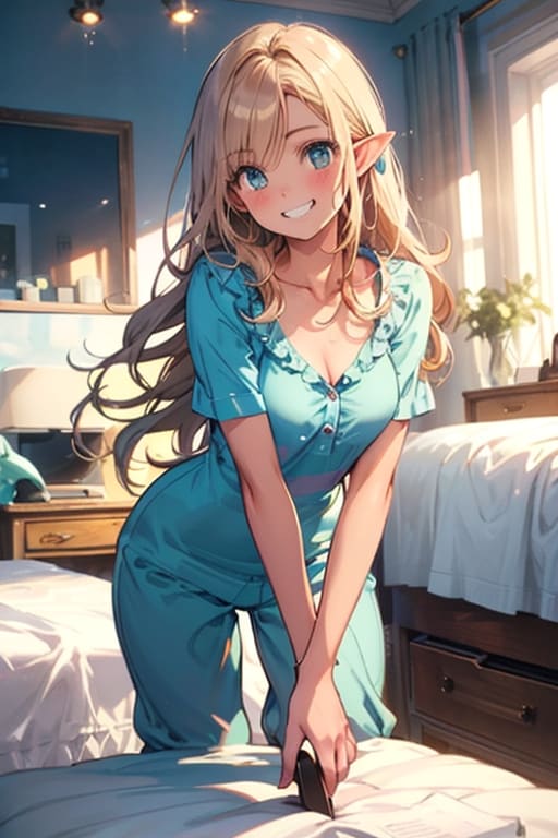 エルフさんに起こされる朝 | の人気AIイラスト・グラビア