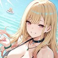 WAVE＆UNICORN海で水浴び海夢ちゃん👙🌊 2枚目