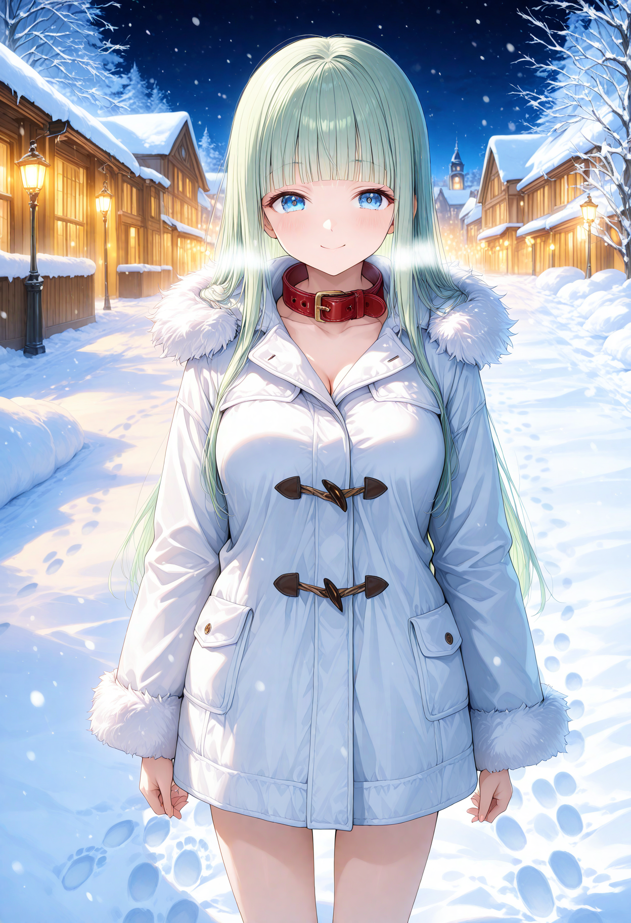 冬夜のお散歩 | の人気AIイラスト・グラビア