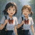 通り雨 2枚目
