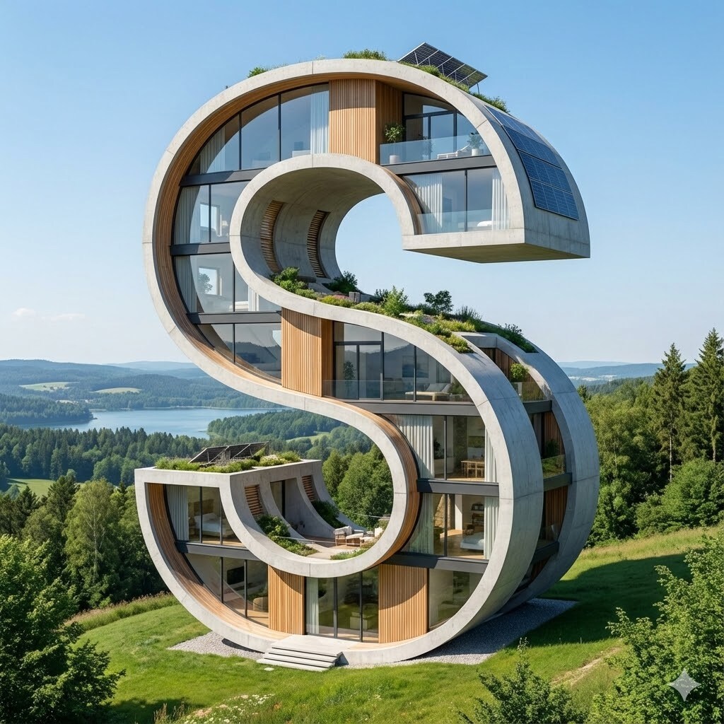 Ｓの形の家 | の人気AIイラスト・グラビア