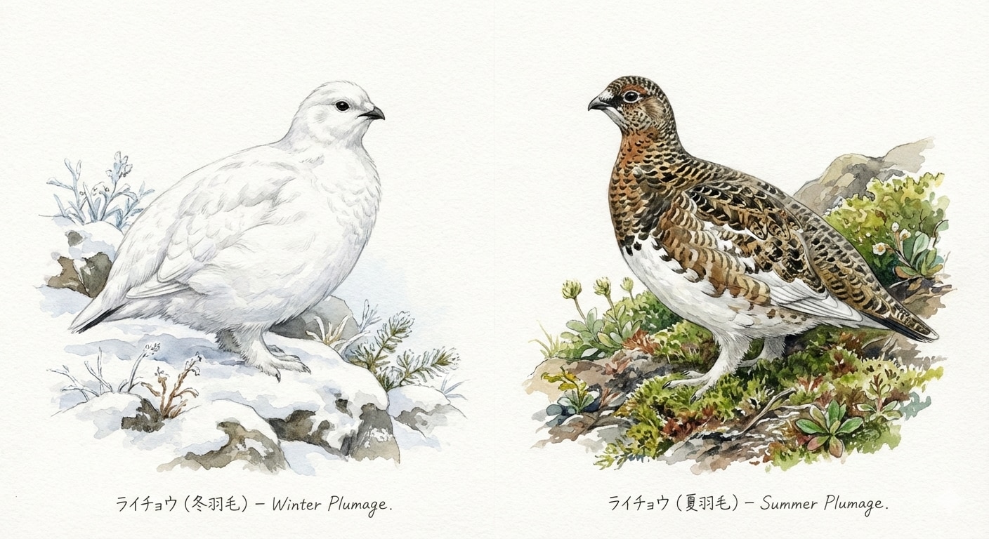 鳥(水彩画)(Gemini)(55) | の人気AIイラスト・グラビア