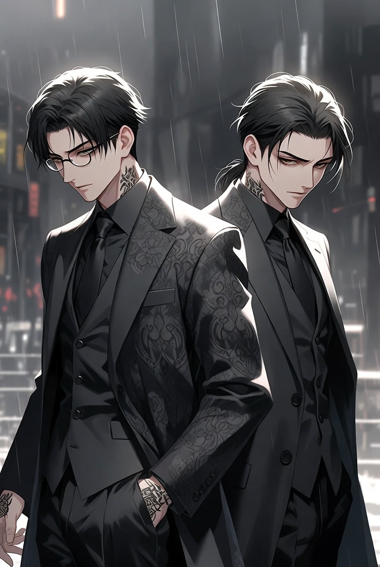 インテリヤクザの雰囲気 | の人気AIイラスト・グラビア