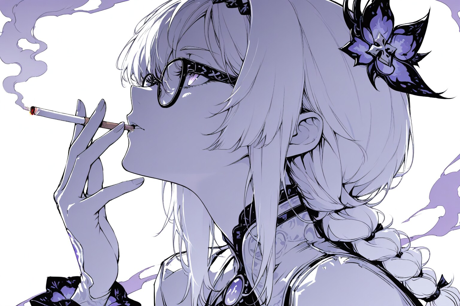紫煙_APRICOT | の人気AIイラスト・グラビア