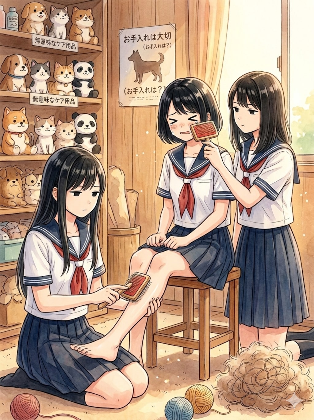 毛づくろい