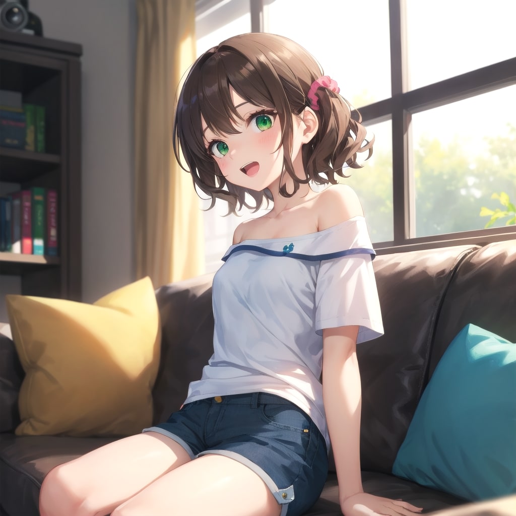 ソファで一緒に