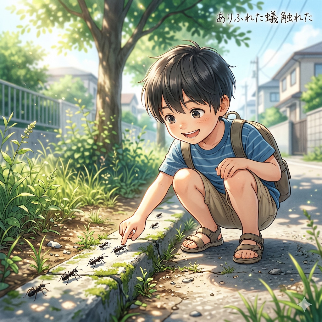 ありふれた蟻触れた