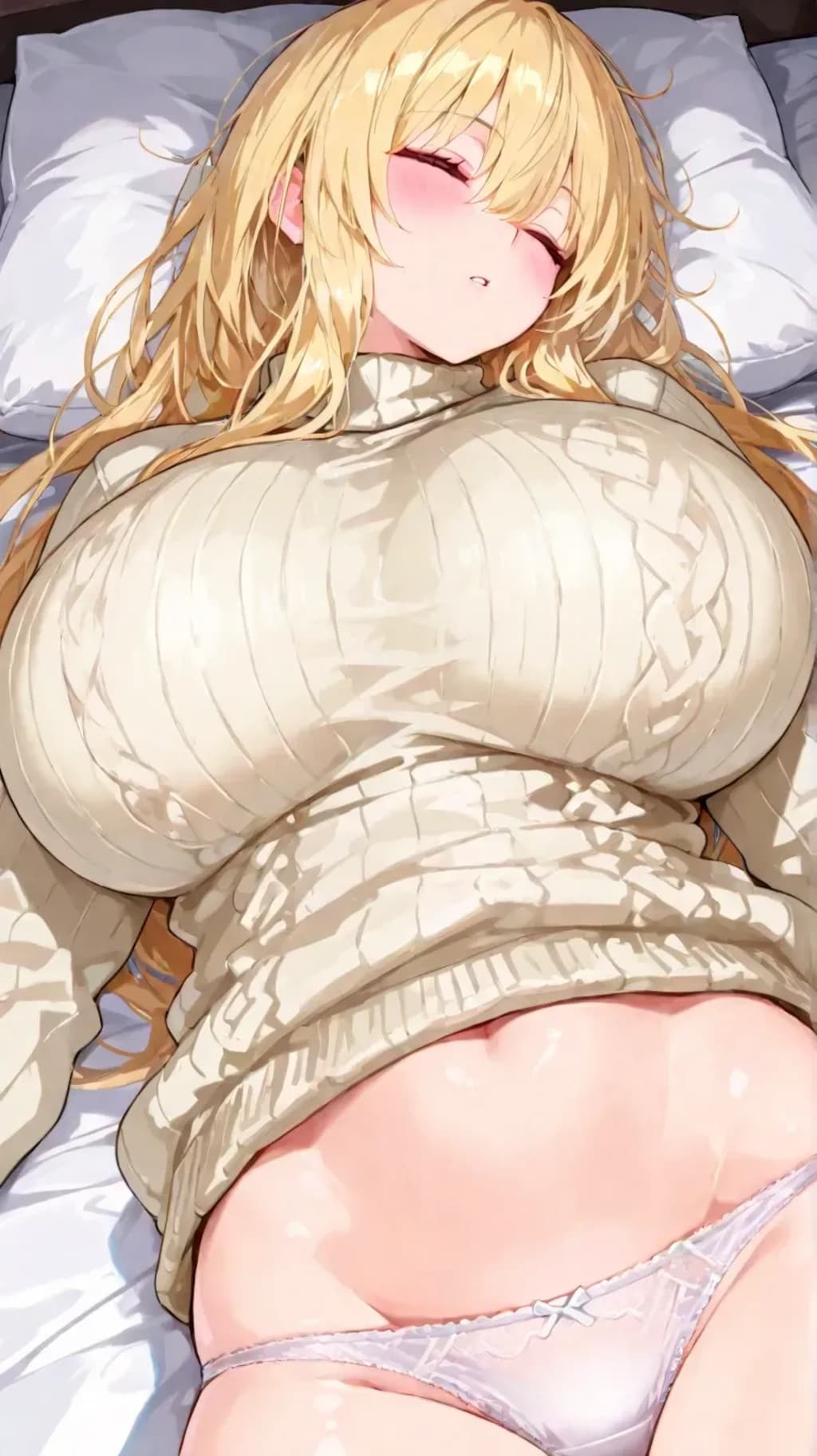 セーターおっぱいとおパンツ