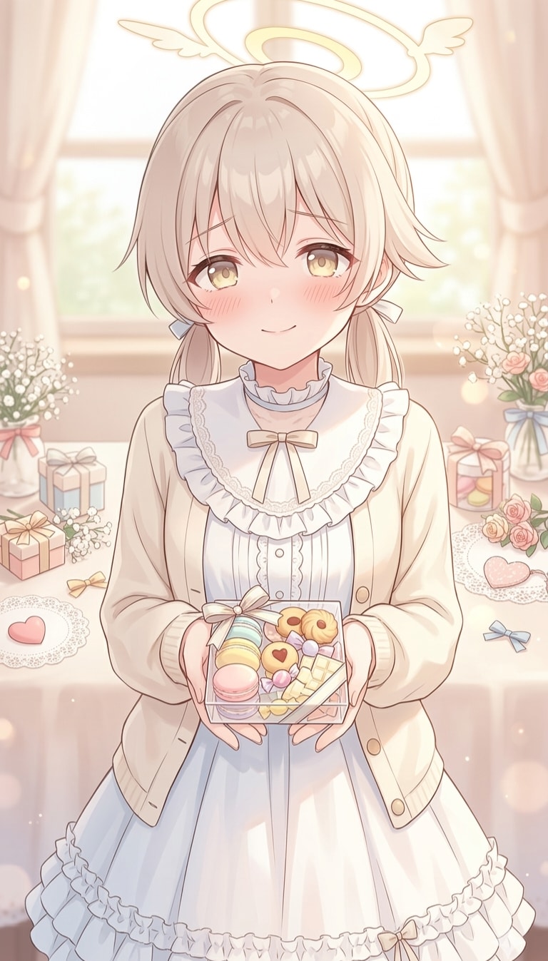 バレンタインデーのお返し(ホワイトデー)【2/3】 | の人気AIイラスト・グラビア