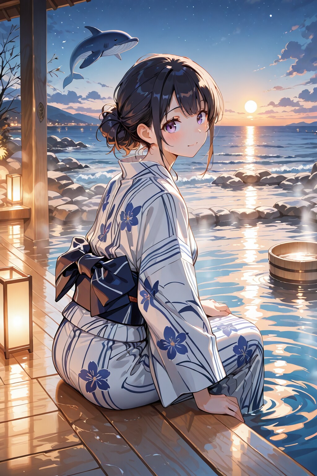 クジラの見える温泉