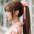 和装ポニーテール美少女（複数） 7枚目