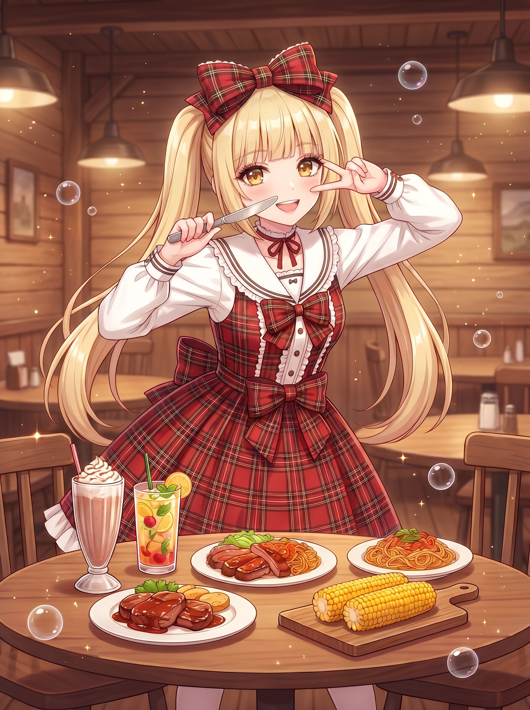 緋格子の晩餐戯