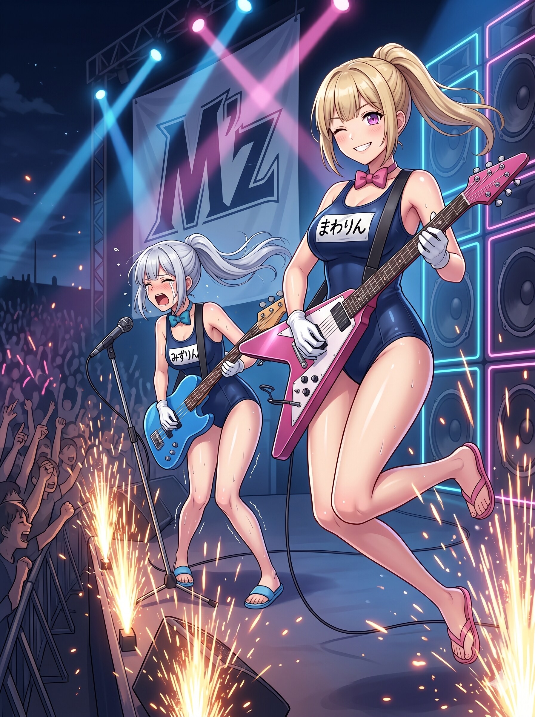そして輝くスク水ロック！