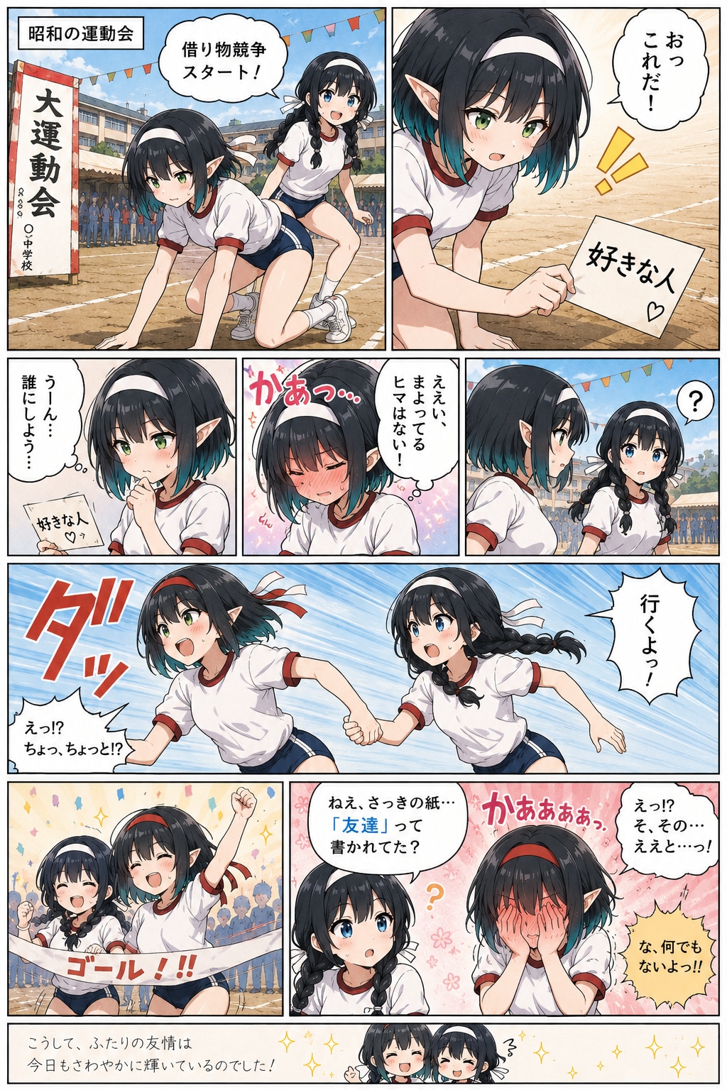 借り物競争 | の人気AIイラスト・グラビア