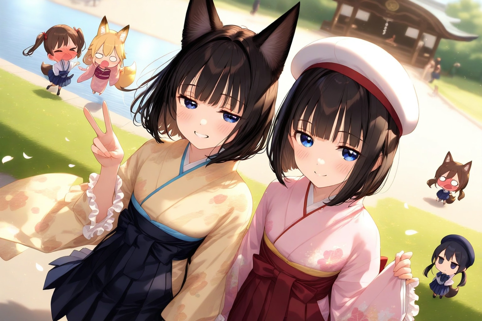 女の子と、ちびちゃん。 | の人気AIイラスト・グラビア