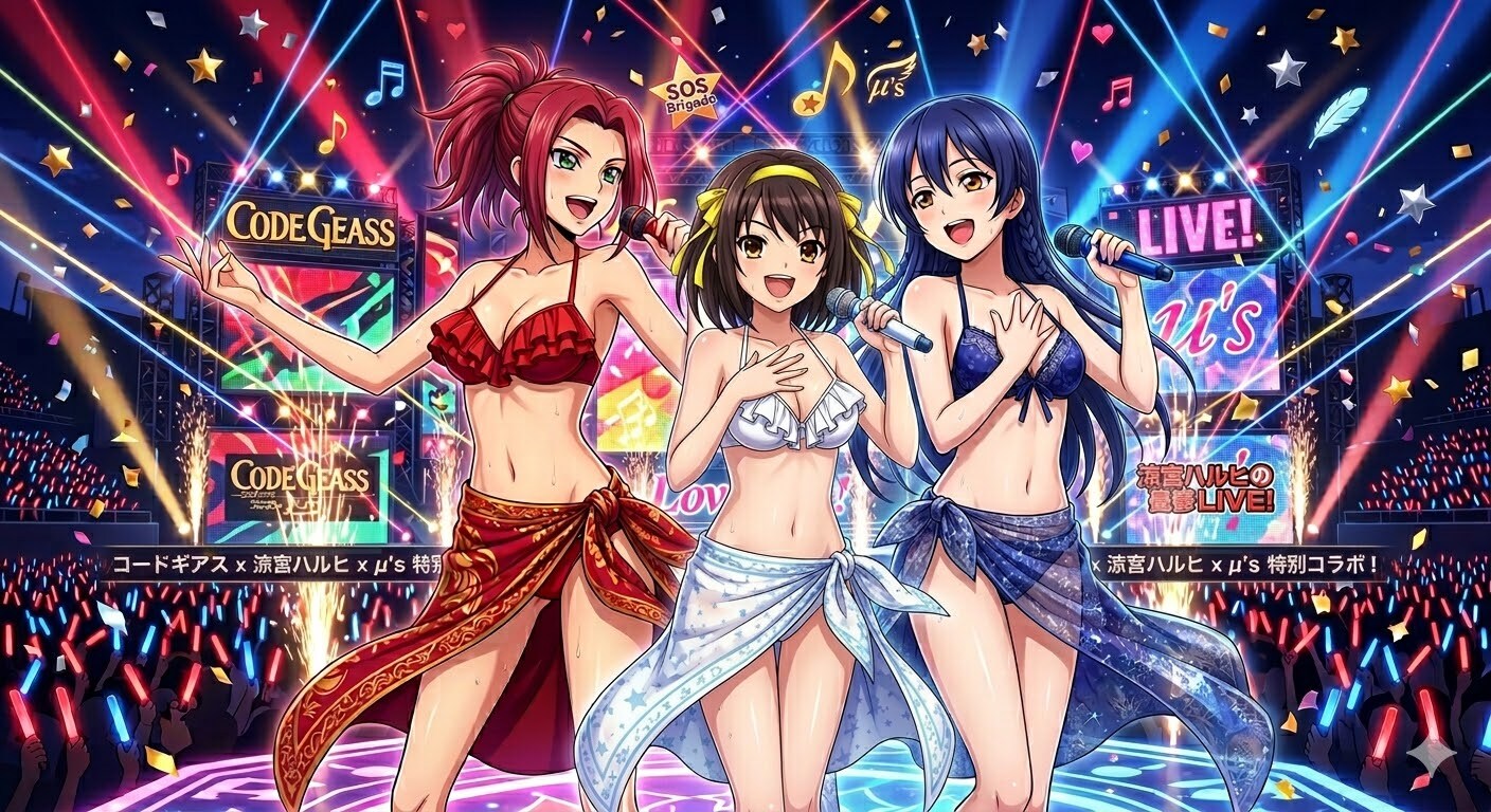黒の騎士団とμ'sとSOS団をコラボさせてみた