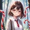 眼鏡女子 楓のお菓子の国 キャンディの森 4枚目