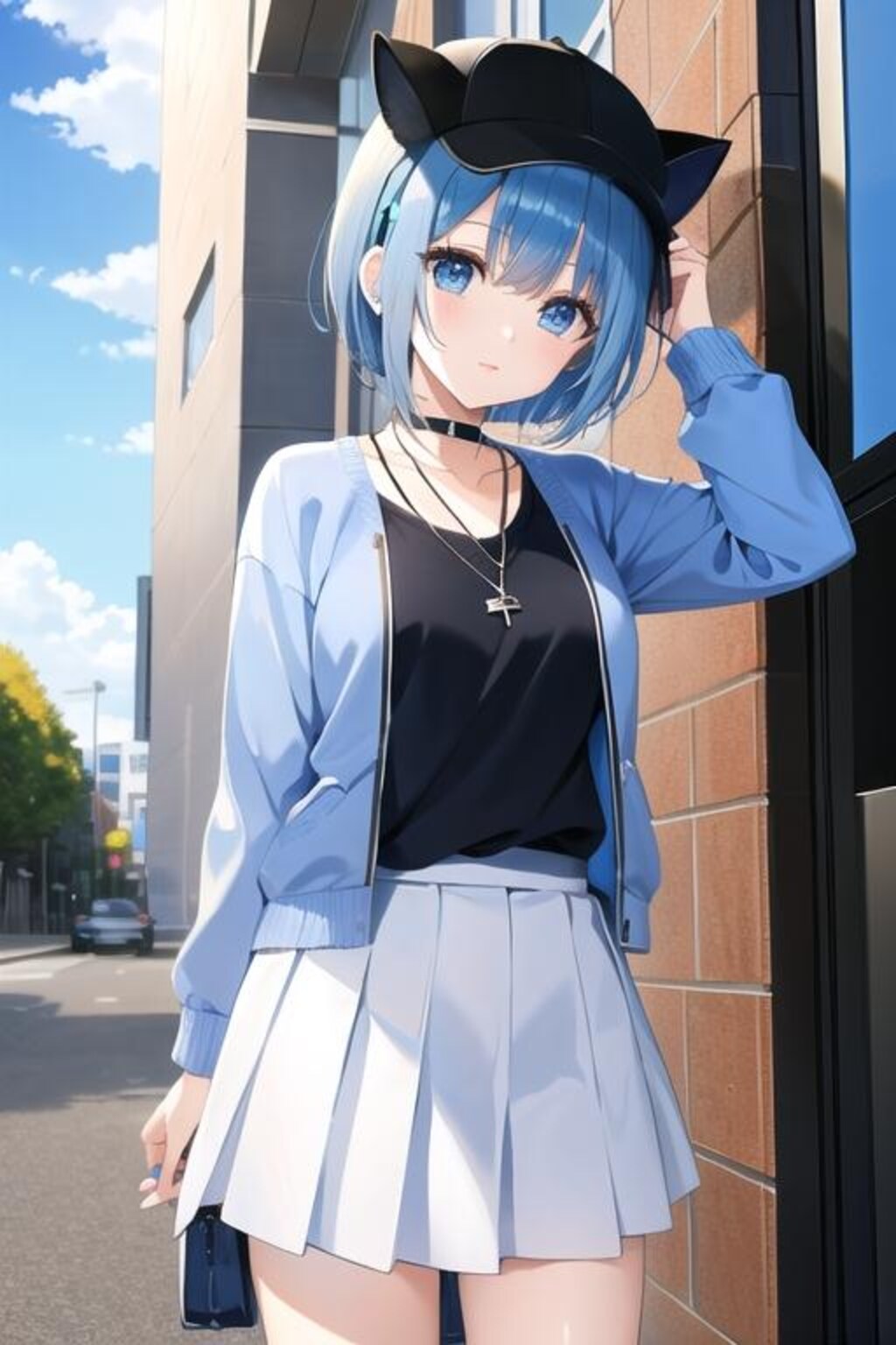 猫耳キャップ帽