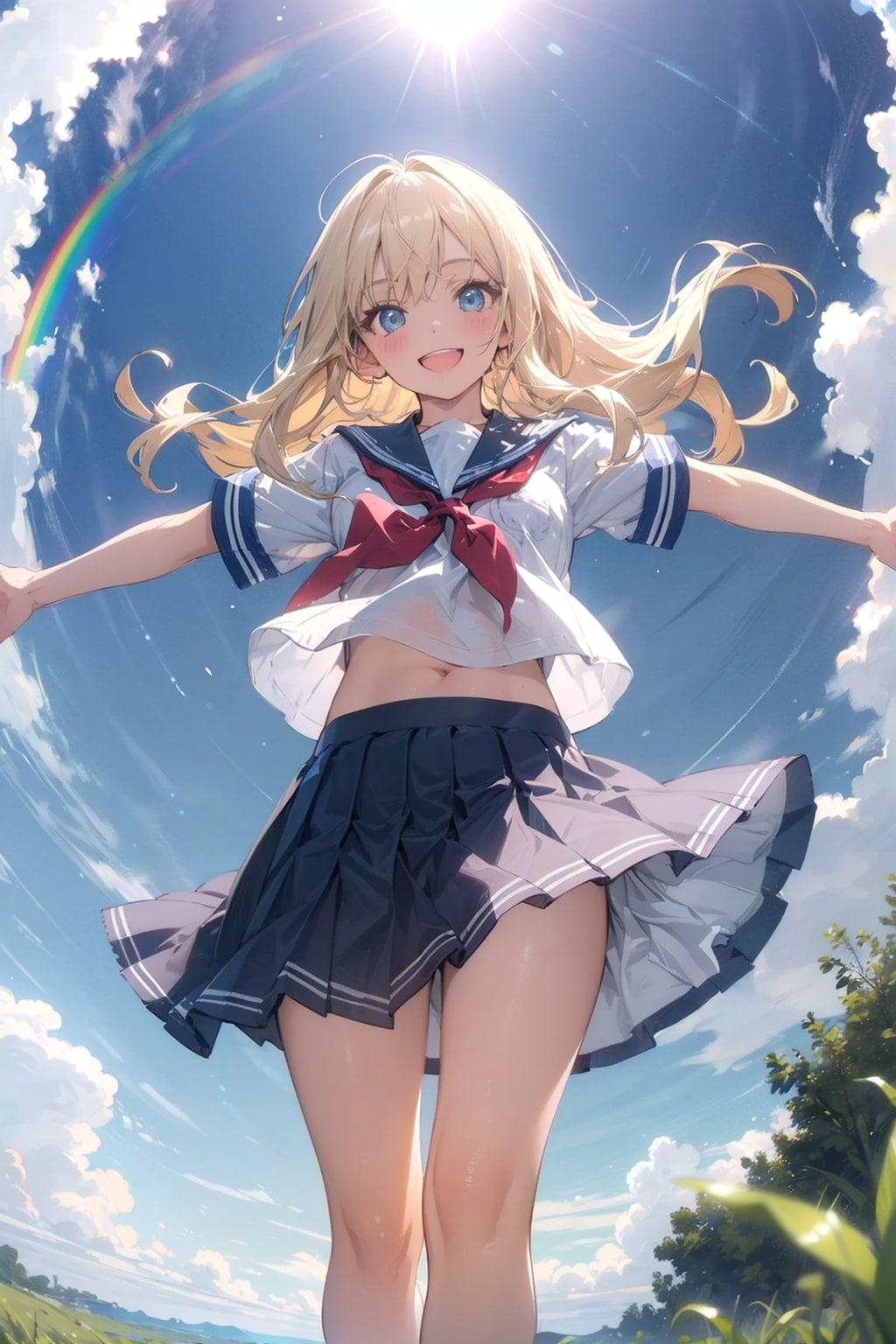 青空の下01