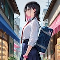 ヒップホップ黒服ギャル 4枚目