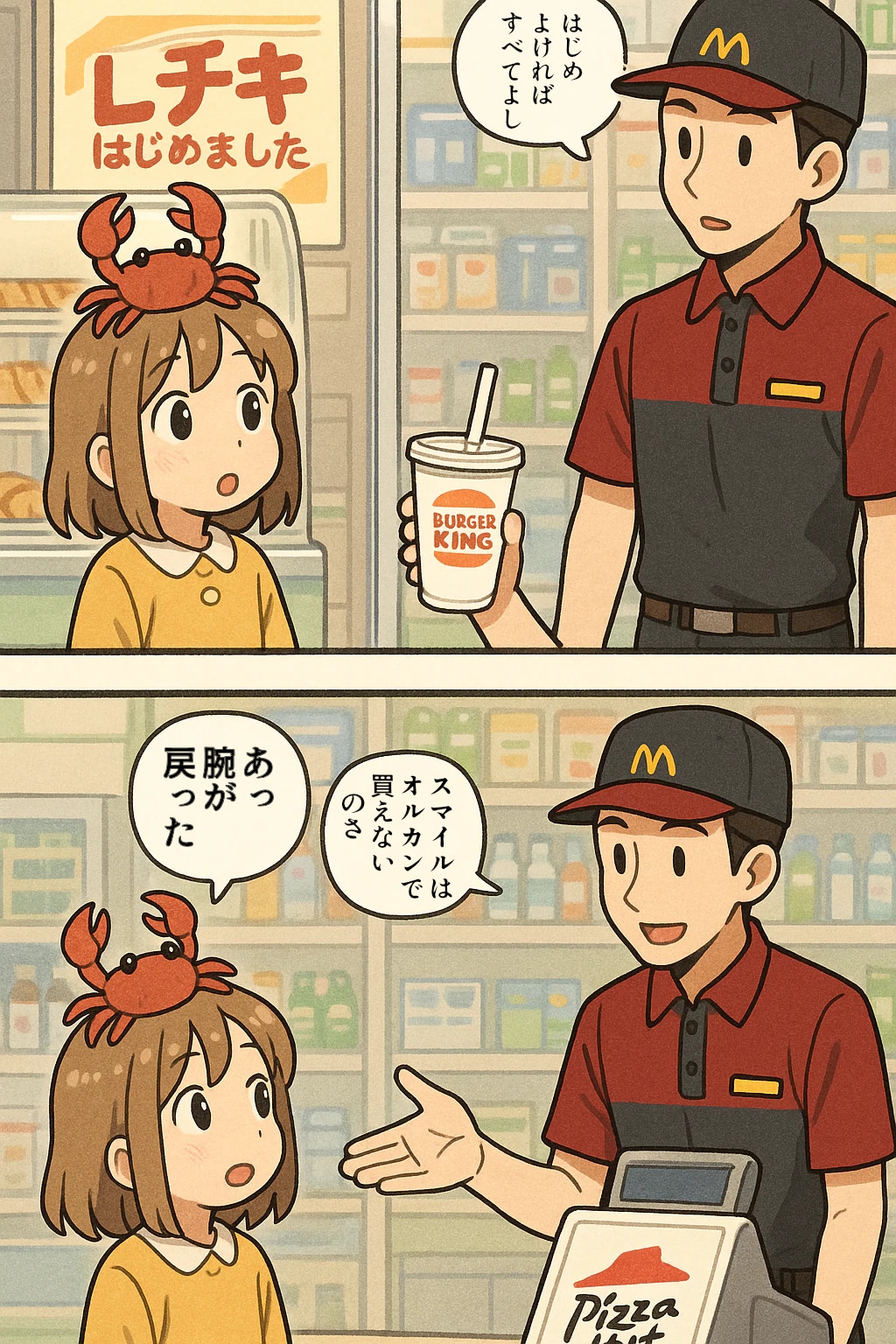 【セリフ入れました】どこかでよんだいにしえのギャグマンガ風