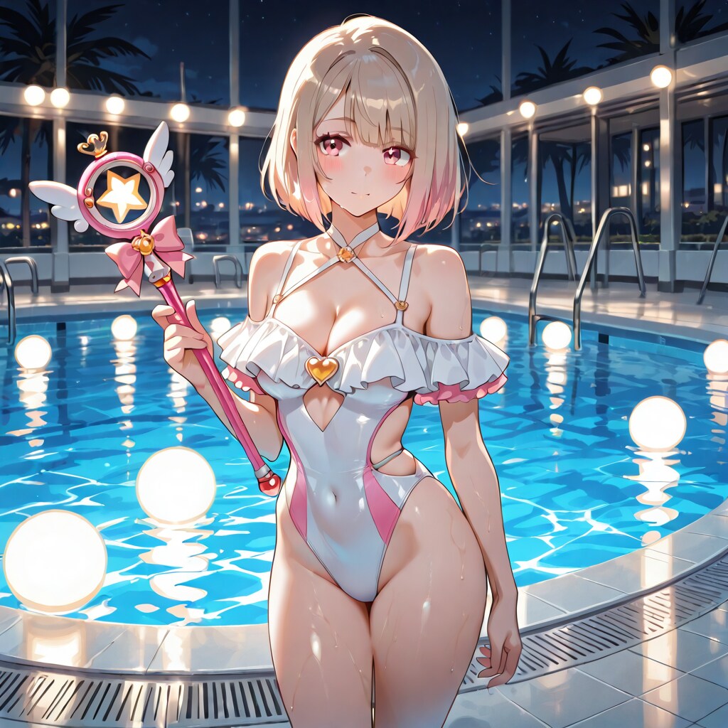 プールと魔法少女さん！