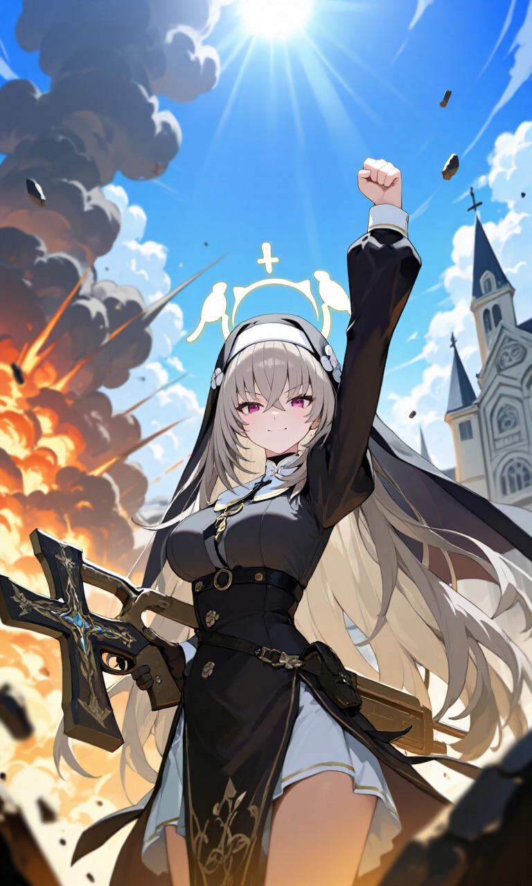 銃器修道女　やったぜ！ | の人気AIイラスト・グラビア