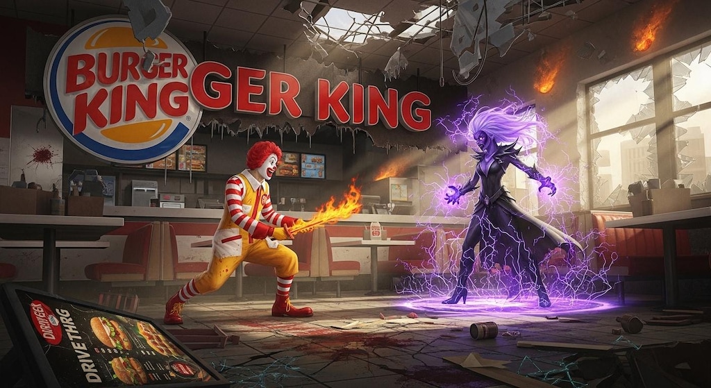 ドナルドVS某紫ツノ魔術師