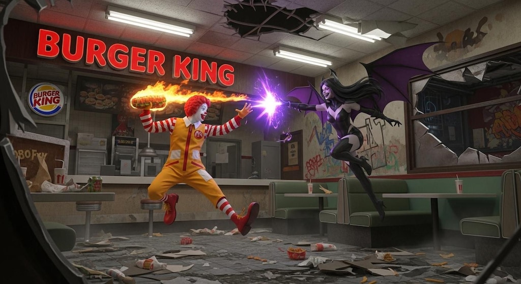 ドナルドVS某紫ツノ魔術師