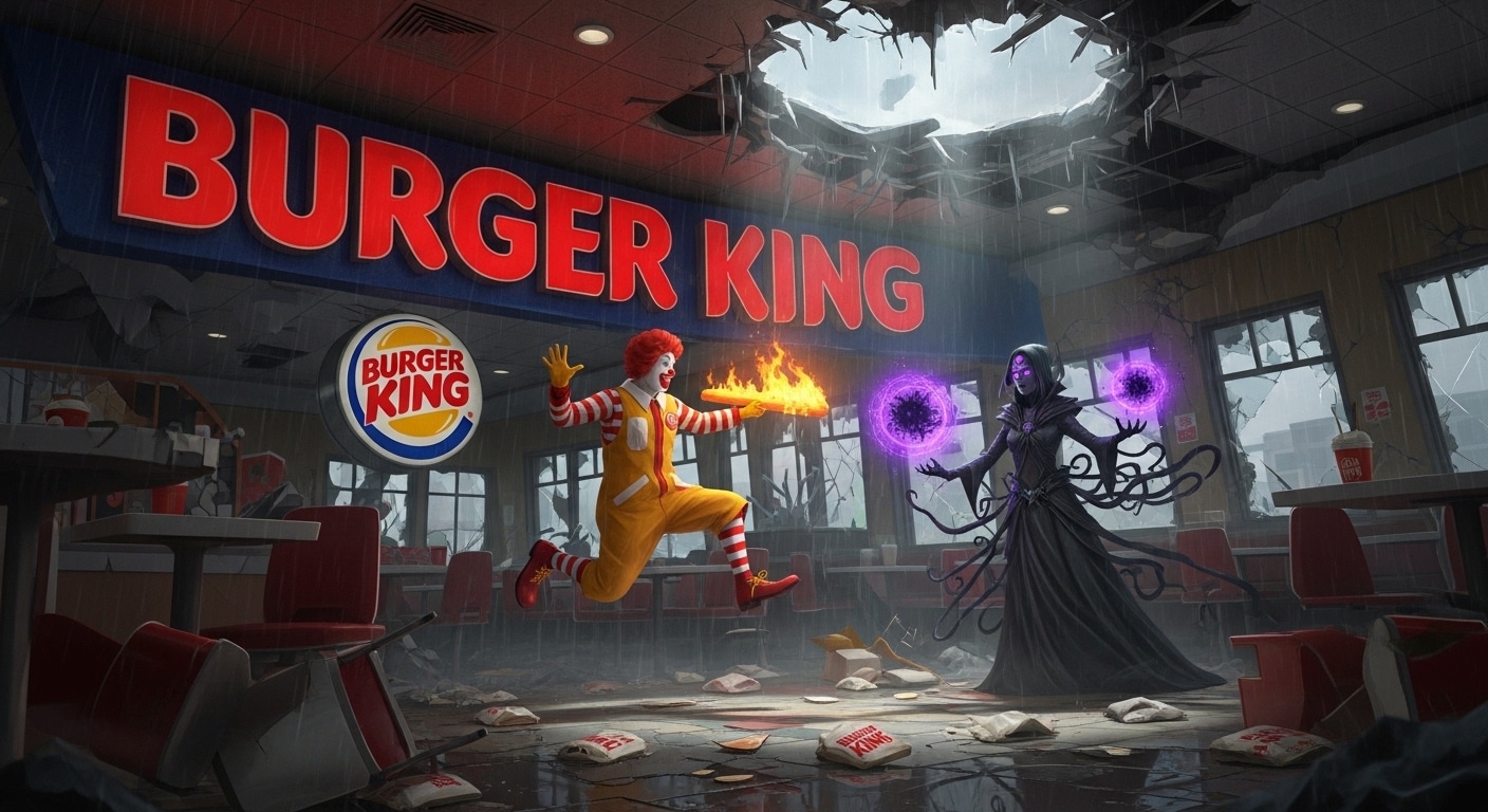 ドナルドVS某紫ツノ魔術師 | の人気AIイラスト・グラビア