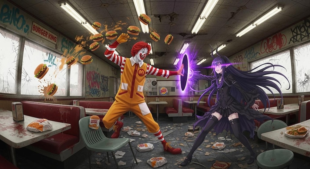 ドナルドVS某紫ツノ魔術師