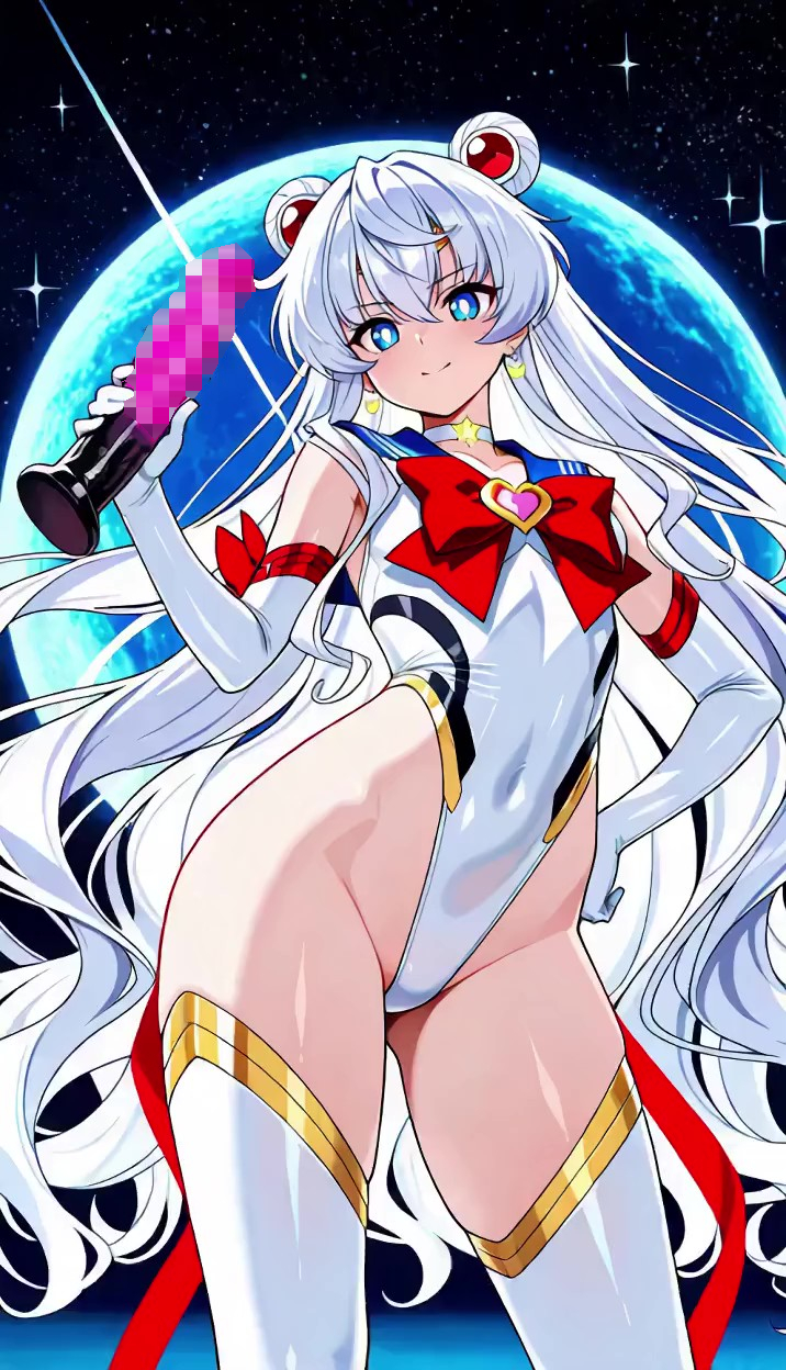 （正義（性技）の必殺技バンク💕パラパラ疑似アニメ♪）ディルドに聖なるパワーが宿った時！悪のハイレグ美少女を滅する必殺技を放つ正義（性技）のロッドになる！