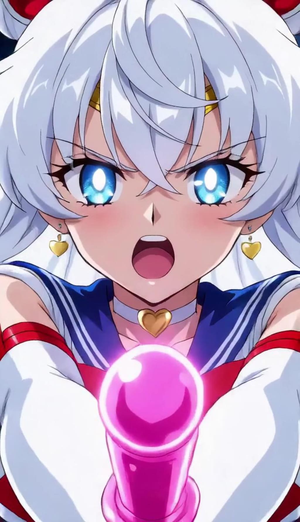 （正義（性技）の必殺技バンク💕パラパラ疑似アニメ♪）ディルドに聖なるパワーが宿った時！悪のハイレグ美少女を滅する必殺技を放つ正義（性技）のロッドになる！