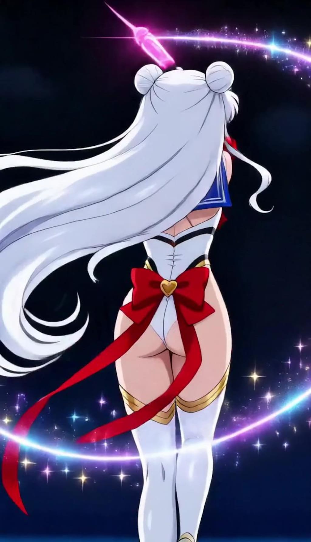 （正義（性技）の必殺技バンク💕パラパラ疑似アニメ♪）ディルドに聖なるパワーが宿った時！悪のハイレグ美少女を滅する必殺技を放つ正義（性技）のロッドになる！
