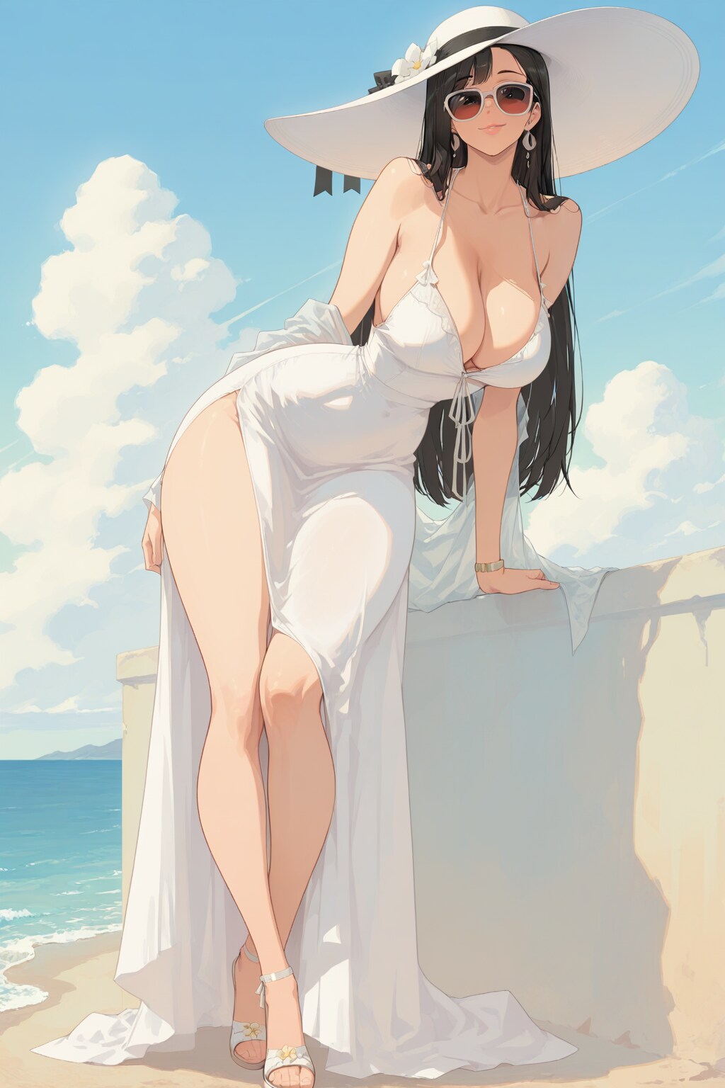 避暑地のセレブお姉さん