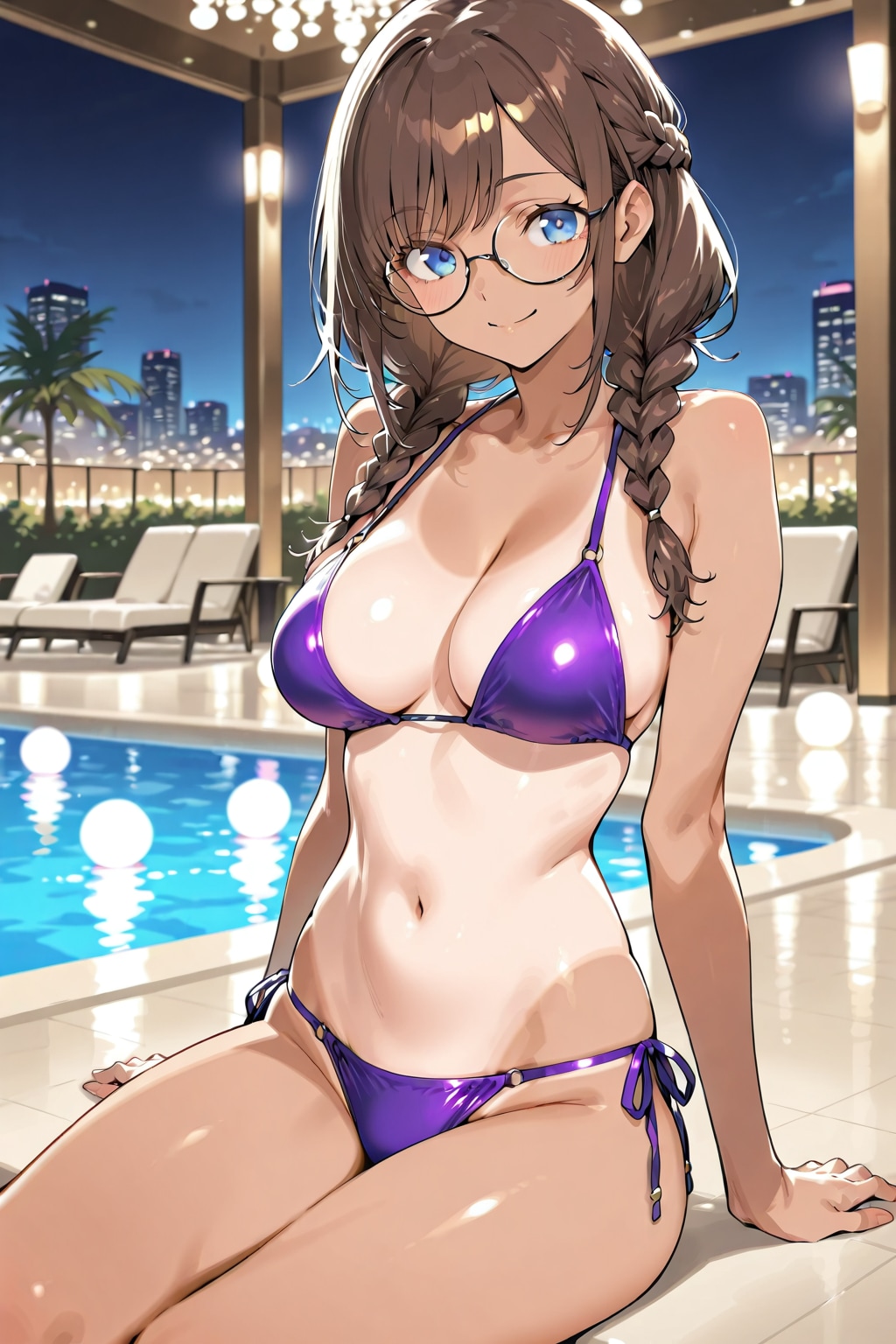 ナイトプール・えっちな水着