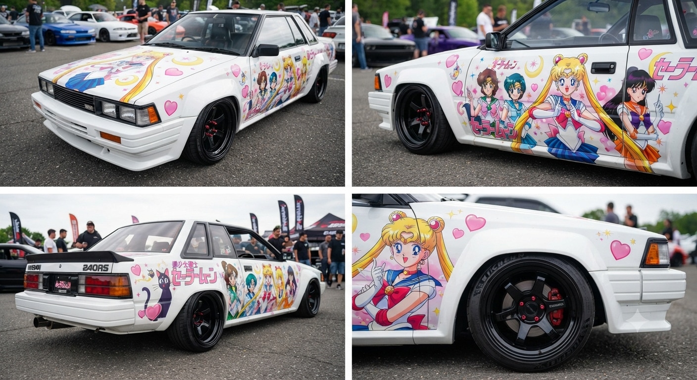 セーラームーン痛車240RS | の人気AIイラスト・グラビア