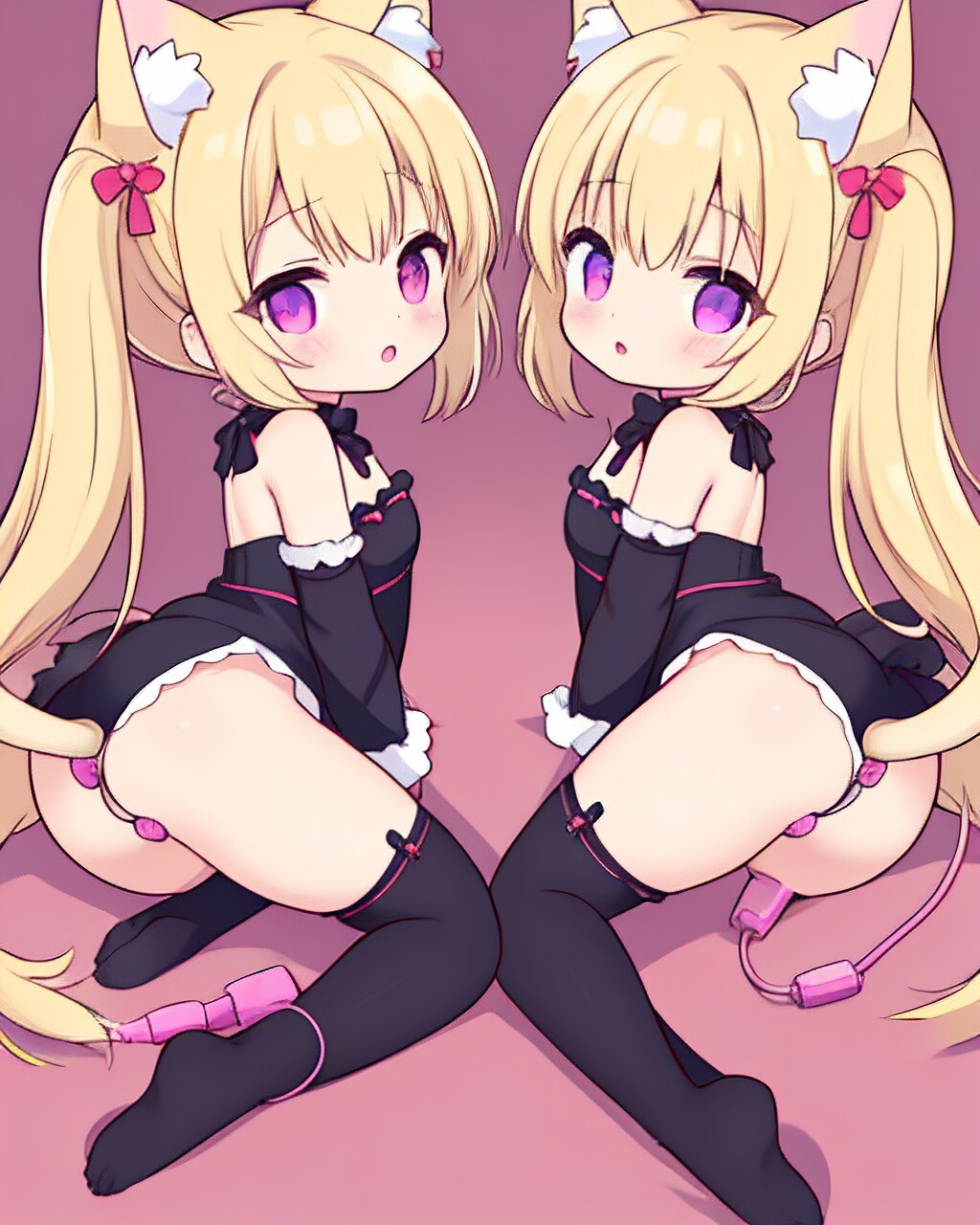 猫耳ツインテールとシッポの女の子 05